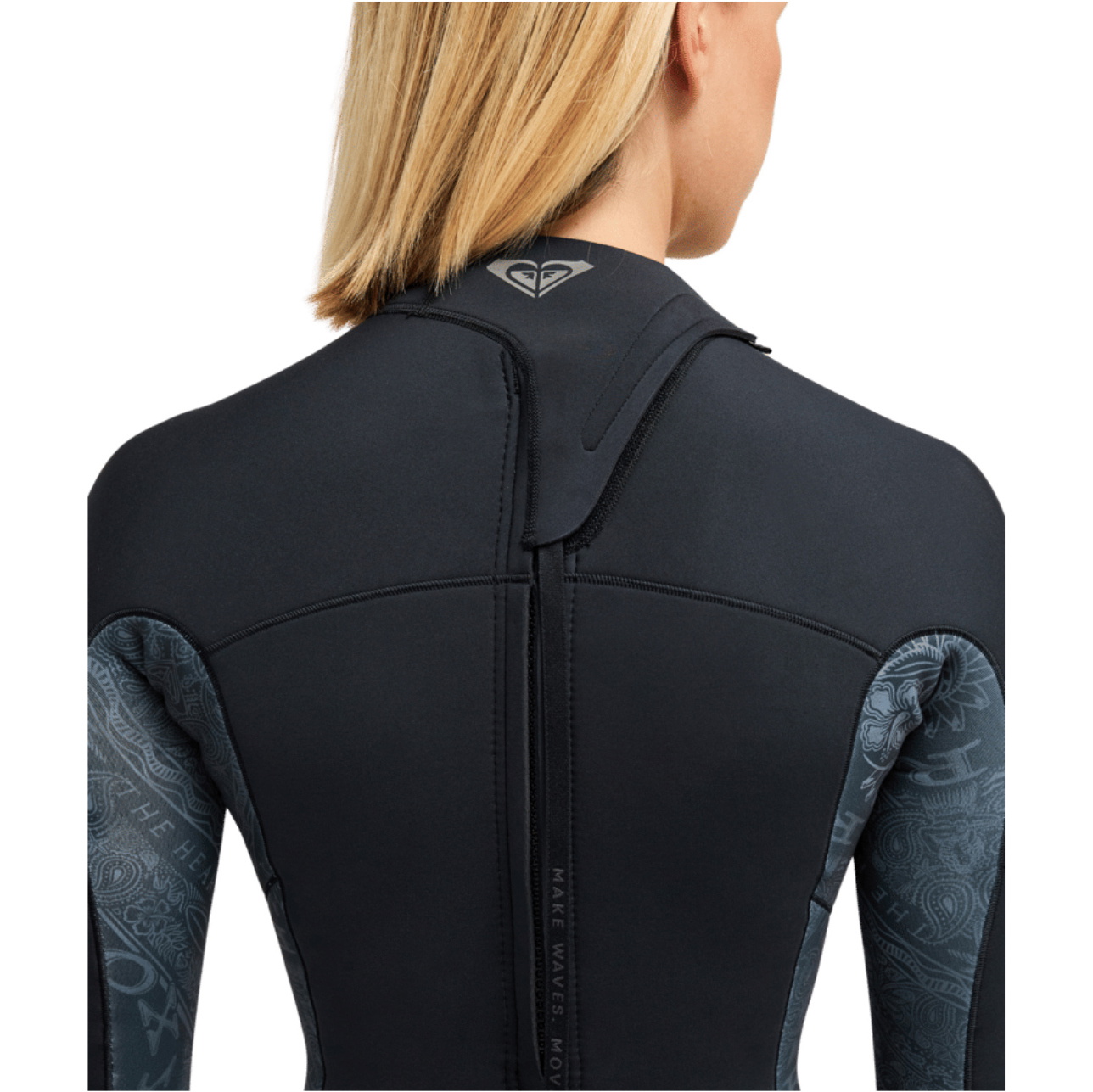 2026 Roxy Womens Swell Natural 2mm Back Zip Long Sleeve Spring Wetsuit 26BW243504 - Bandana